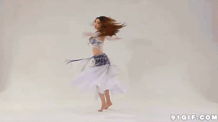 女舞者旋转跳舞图片