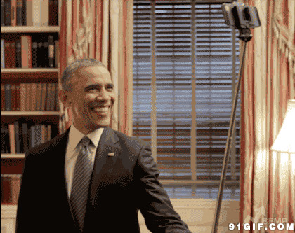 奥巴马手机自拍视频图片:奥巴马,自拍