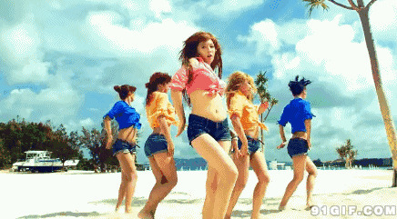 女团队劲歌热舞图片:跳舞