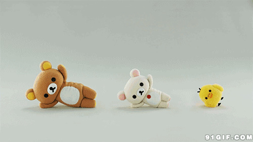 练健美操的玩具熊动画图片