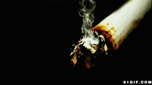 点燃的香烟动态图片