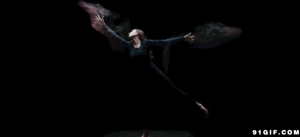 男女舞者跳动的轨迹图片:跳舞,轨迹