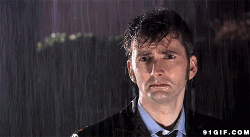 男人雨中坚定的眼神图片:下雨,眼神,淋雨