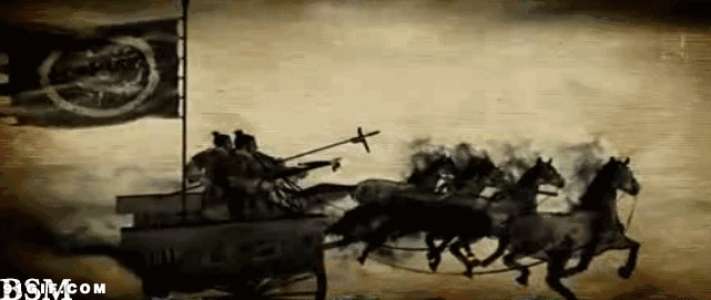 战国时代兵马出征动画图片:战争,古代