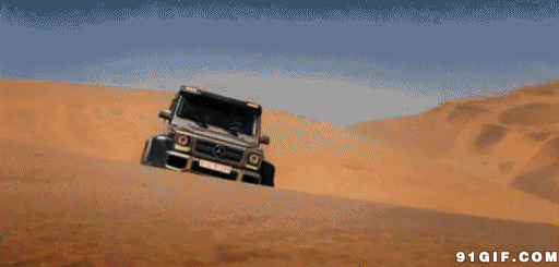 沙漠加速开车激情图片:沙漠