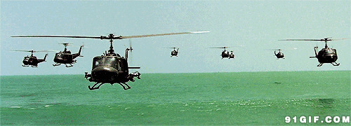 海上直升机巡逻图片