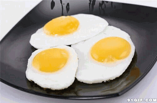 一份七分熟的煎蛋卡通图片:鸡蛋,煎蛋