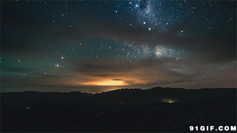 天宇飘动的星系唯美图片:天空,星星,星空