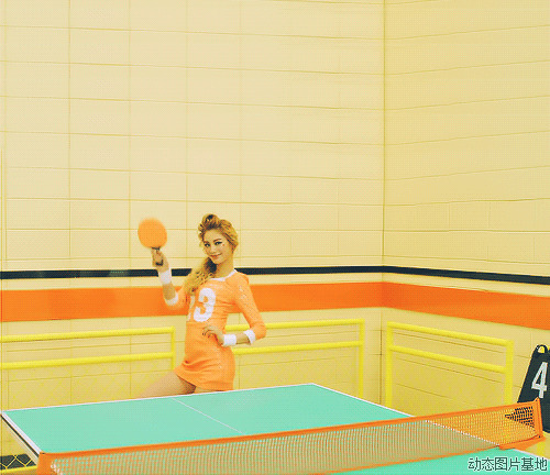 韩国乒乓球美女图片