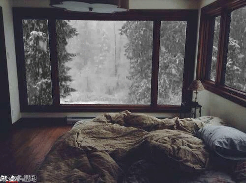 冬天下雪的动态图片:下雪,唯美,梦幻,风景,,