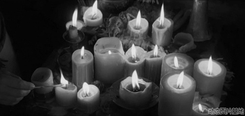 点蜡烛图片:蜡烛,,黑白,唯美,梦幻,,   