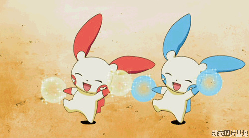 小兔子跳动态图片:可爱,动漫,动物,跳舞,梦幻,唱歌,,     