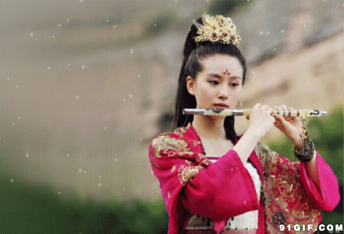美女吹笛子视频图片:美女,吹笛子