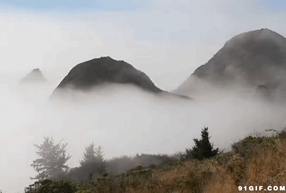 山雾缭绕图片