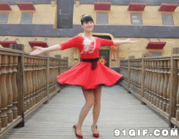 红裙子美女图片:红裙子,美女