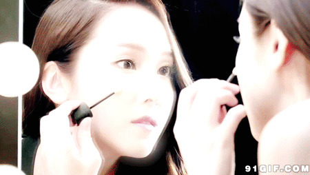 韩国美女化妆步骤图片:美女,化妆