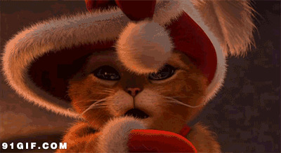 动画片里的可爱小猫猫搞笑动态图片
