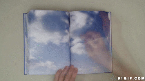 翻书的天空动态图片:翻书,天空