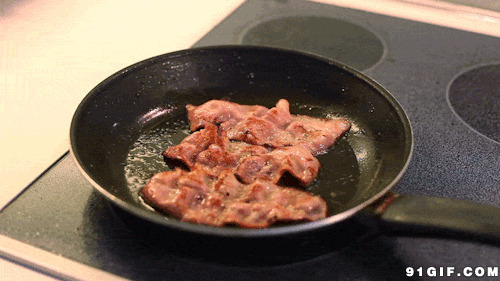 铁锅烤肉美食动态图片