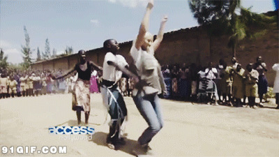 非洲黑人跳舞搞笑动态图片
