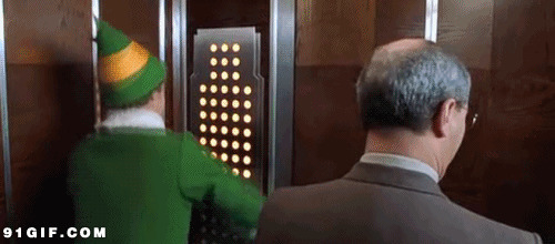 外国电梯恶作剧图片:电梯,恶搞,