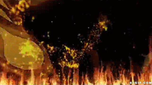 火中的火凤凰动态图片
