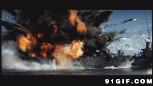 卡通战船爆炸图片