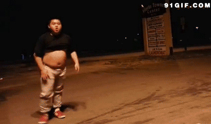 胖人街舞图片