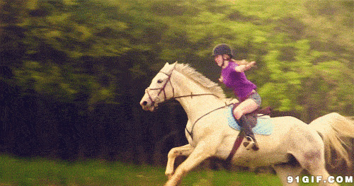 女子骑马训练图片