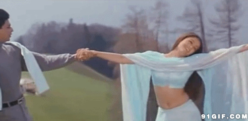 印度情侣载歌载舞图片:跳舞