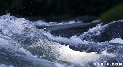奔腾的河水动态图片:河水,风景