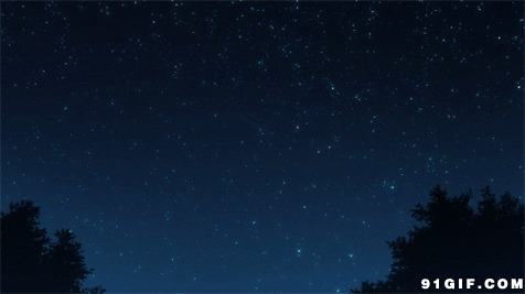 午夜星空流星雨图片
