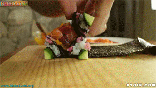 恶搞寿司动态图片
