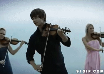拉小提琴的帅哥美女图片