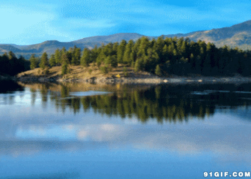 美丽的湖光山色图片:山水,风景