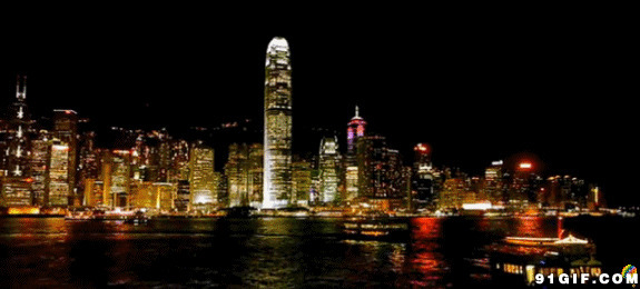 上海外滩城市夜景动态图片:夜景