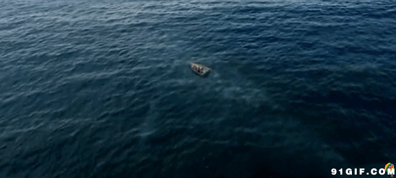 大海中一叶孤舟图片:大海