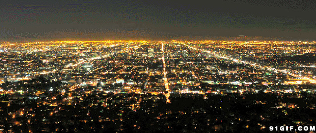 城市夜景高清动态图片