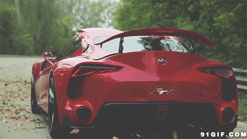 超级炫酷红色跑车高清动态图片:跑车
