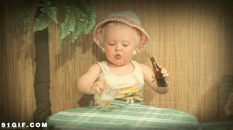 国外小孩喝酒搞笑图片:喝酒