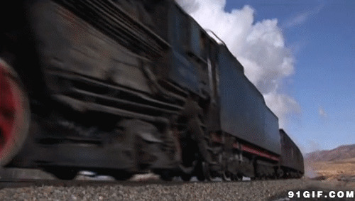 飞驰而过的火车动态高清图片:火车