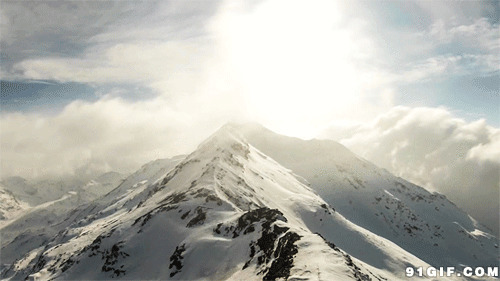 雪山变化莫测的天气图片:雪山,风景