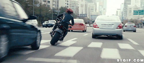 摩托车车流横冲直撞图片:摩托车