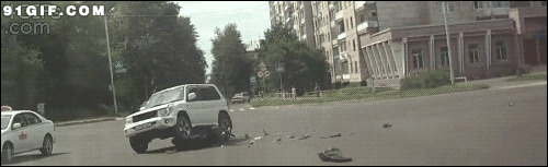惊吓的车祸视频图片