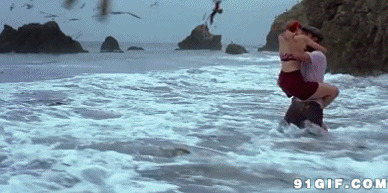 海滩亲吻的最高境界视频图片