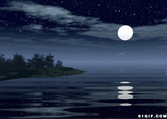 海上生明月动画素材图片:海上,明月,素材,月亮