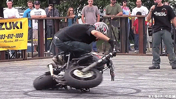 摩托车选手玩转摩托车图片