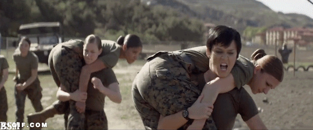 女士兵体能训练图片:体能,训练,部队