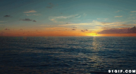 夕阳海景视频图片