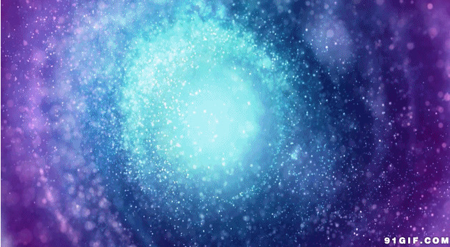 银河星系动态图片:银河,星星,星云,唯美